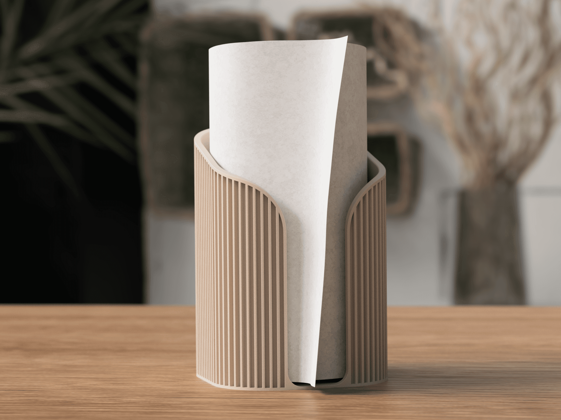 Paper Towel Holder / Stand Japandi